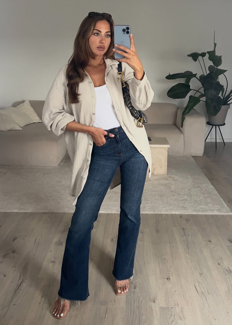 Lange Musselin-Bluse - NAHA