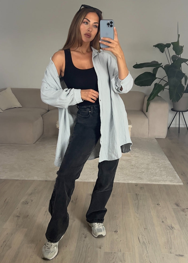 Lange Musselin-Bluse - NAHA