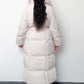 Lange Winterjacke mit Gürtel - NAHA