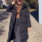Lange Winterjacke mit Gürtel - NAHA