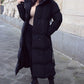 Lange Winterjacke mit Gürtel - NAHA