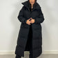 Lange Winterjacke mit Gürtel - NAHA