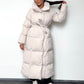 Lange Winterjacke mit Gürtel - NAHA