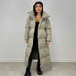 Lange Winterjacke mit Gürtel - NAHA