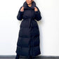 Lange Winterjacke mit Gürtel - NAHA