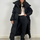 Lange Winterjacke mit Gürtel - NAHA