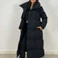 Lange Winterjacke mit Gürtel - NAHA