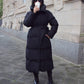 Lange Winterjacke mit Gürtel - NAHA