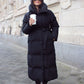 Lange Winterjacke mit Gürtel - NAHA