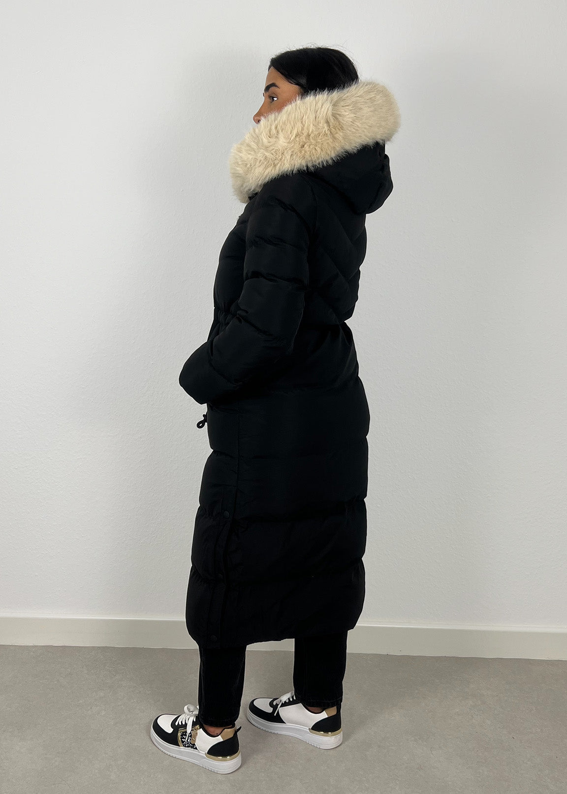 Langer Parka mit Kunstfell - NAHA