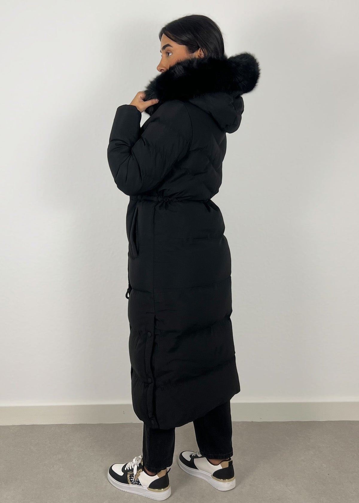 Langer Parka mit Kunstfell - NAHA