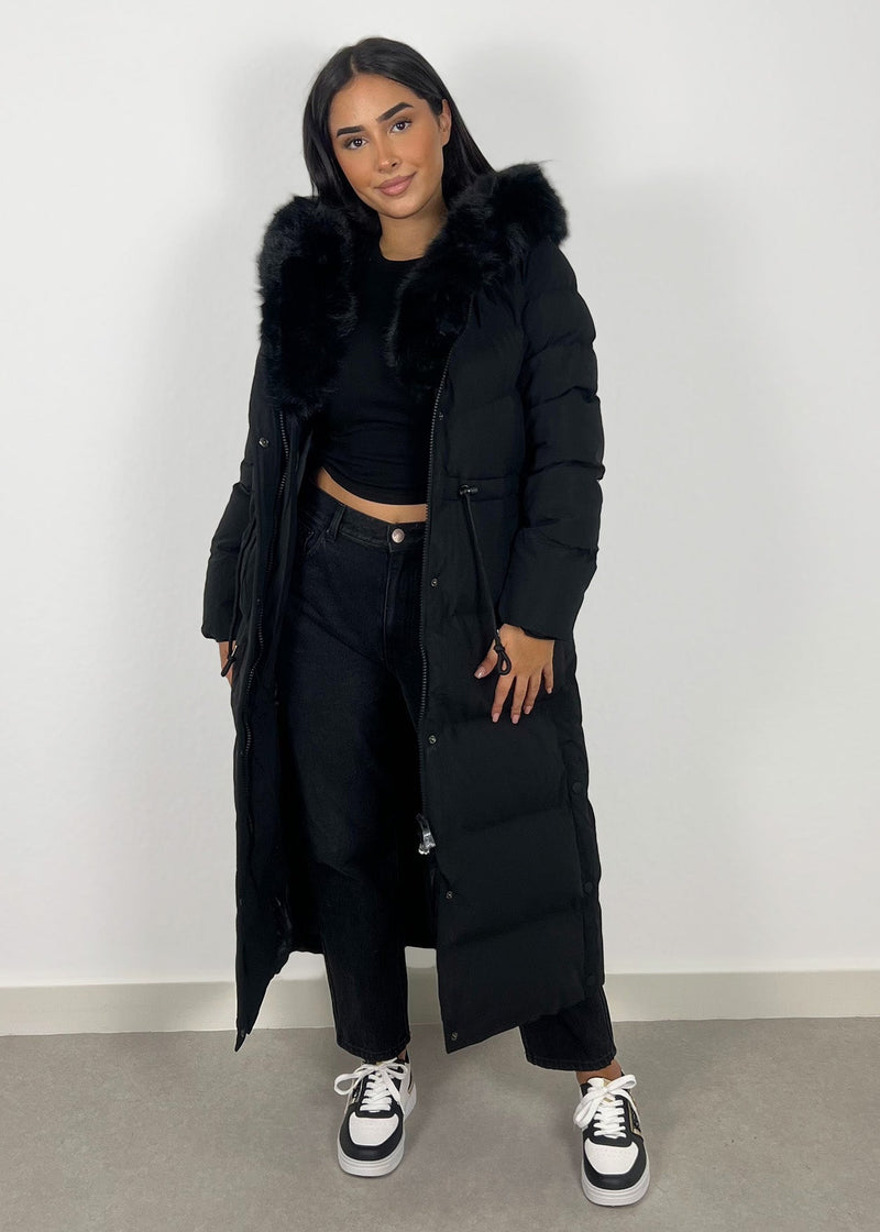 Langer Parka mit Kunstfell - NAHA