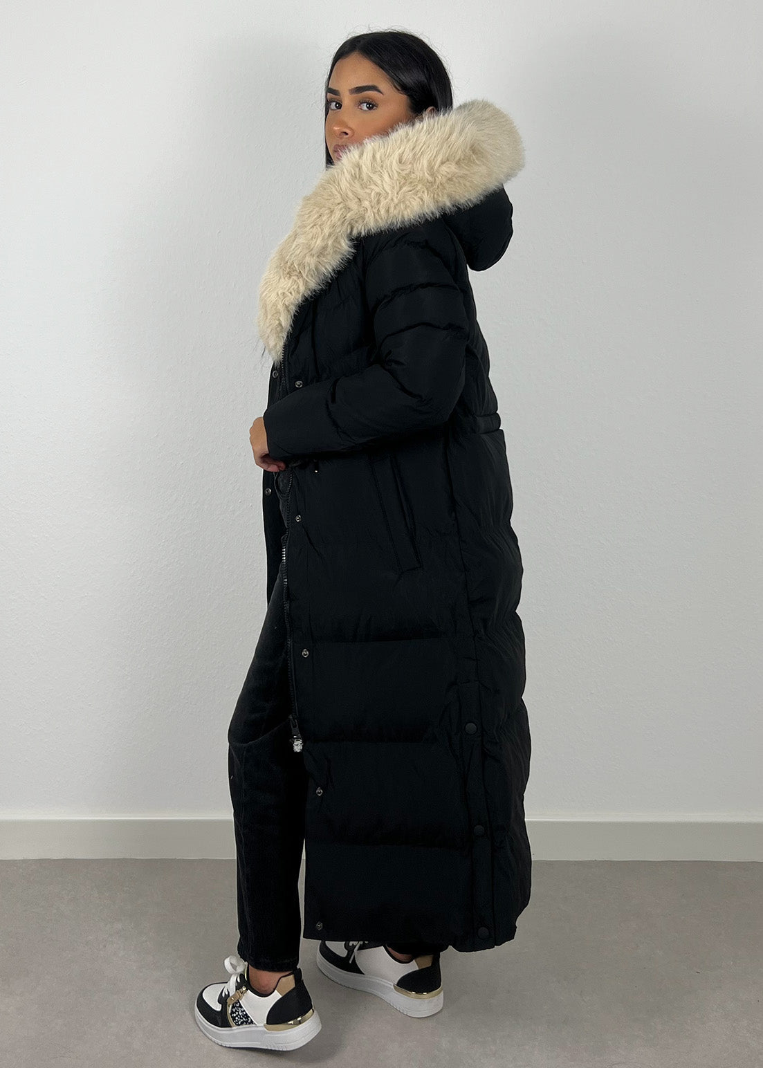 Langer Parka mit Kunstfell - NAHA