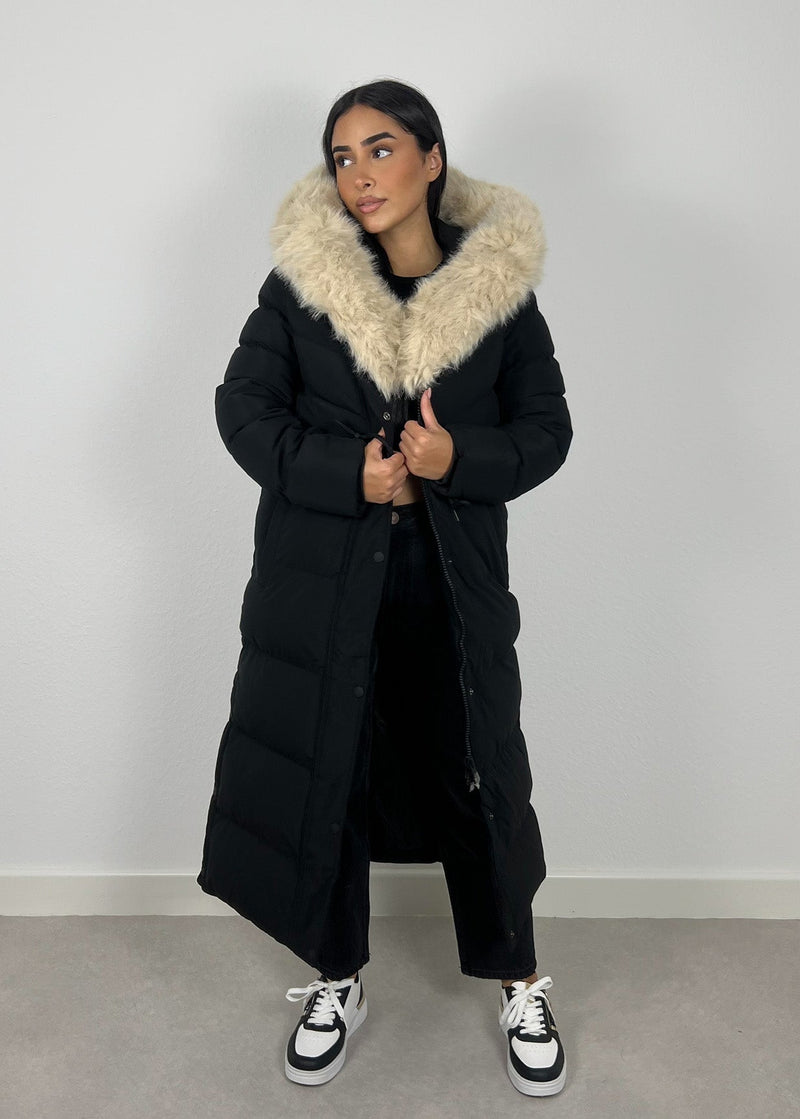 Langer Parka mit Kunstfell - NAHA