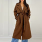 Langer Trenchcoat mit Bindegürtel - NAHA