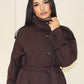 Langer Trenchcoat Stehkragen - NAHA