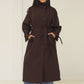 Langer Trenchcoat Stehkragen - NAHA