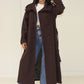Langer Trenchcoat Stehkragen - NAHA