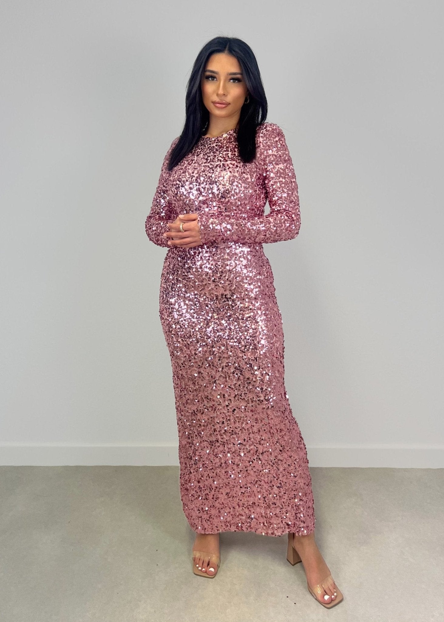 Langes Paillettenkleid - NAHA
