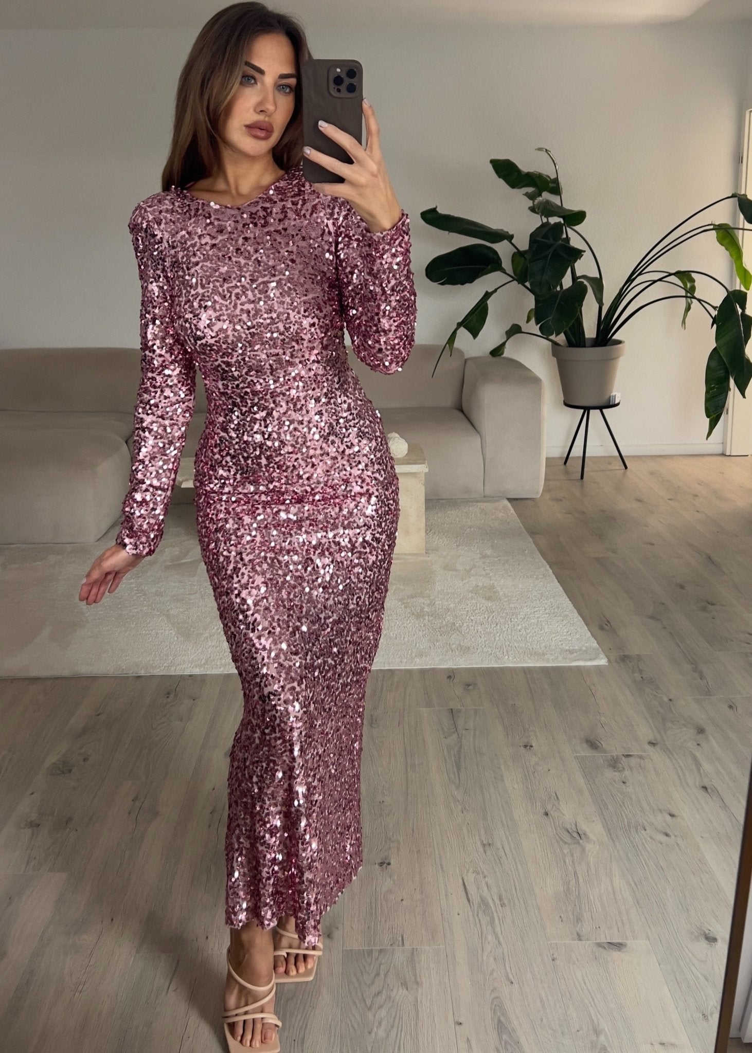 Langes Paillettenkleid - NAHA