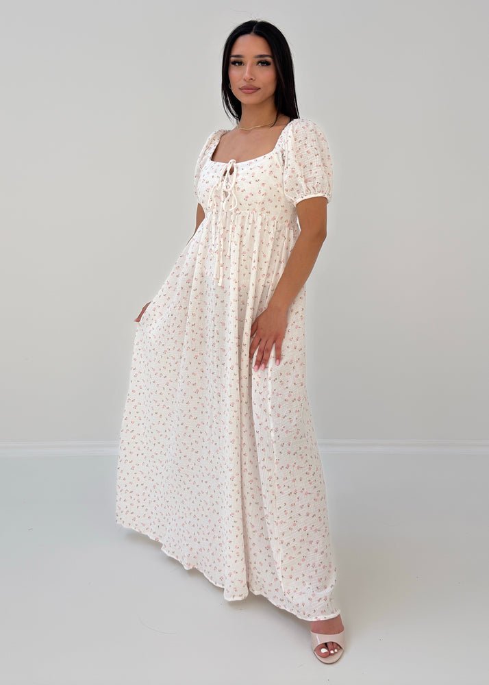 Luftiges Maxikleid mit Blumenmuster - NAHA