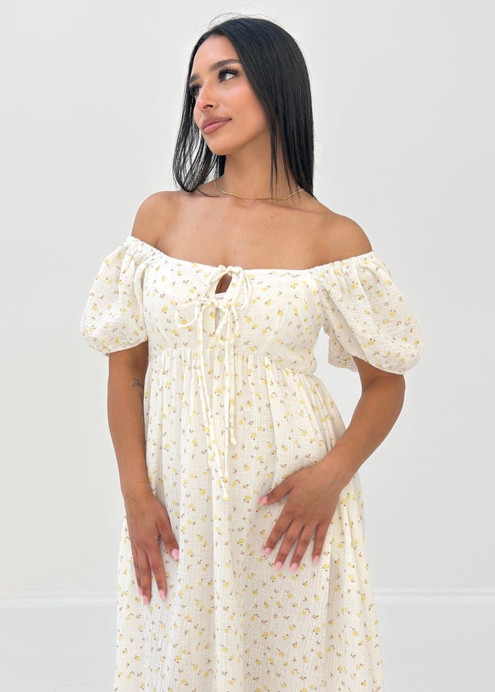 Luftiges Maxikleid mit Blumenmuster - NAHA