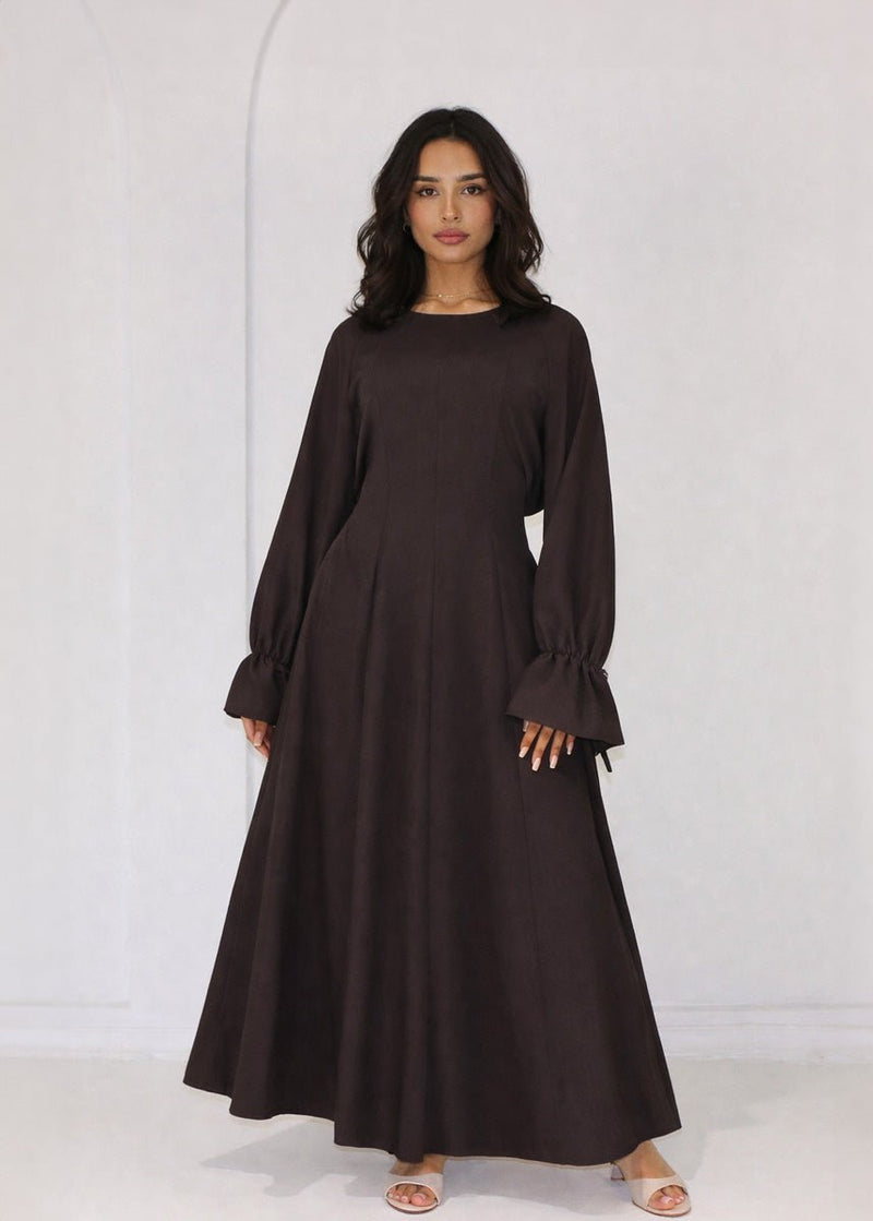 Maxi-Kleid mit Bindeband hinten - NAHA