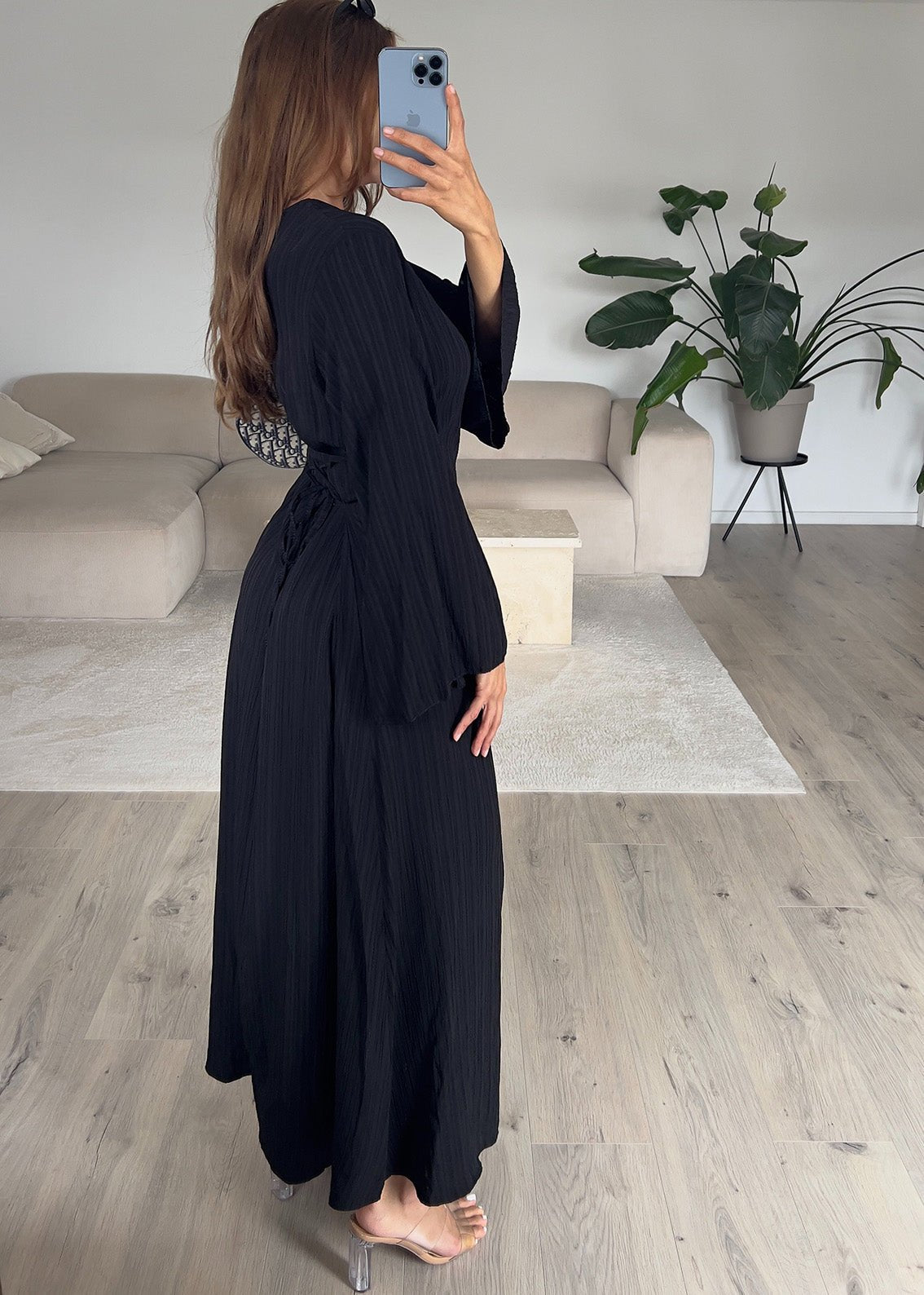 Maxikleid mit Taillenbindung - NAHA