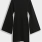 Mini-Kleid mit weiten Ärmeln Schwarz