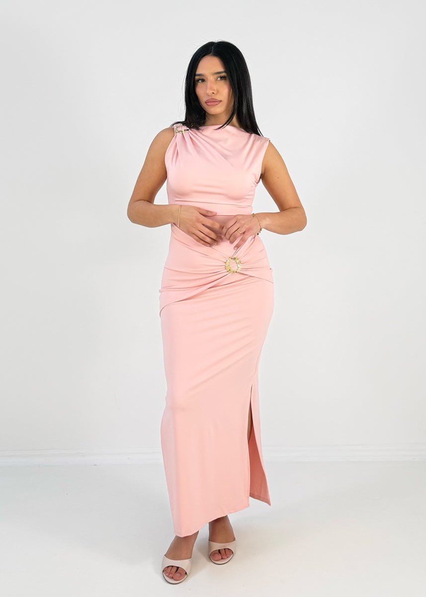 Midikleid mit Drapierung - NAHA