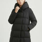 Mittellange Steppjacke mit Bindegürtel - NAHA