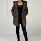 Mittellange Steppjacke mit Bindegürtel - NAHA