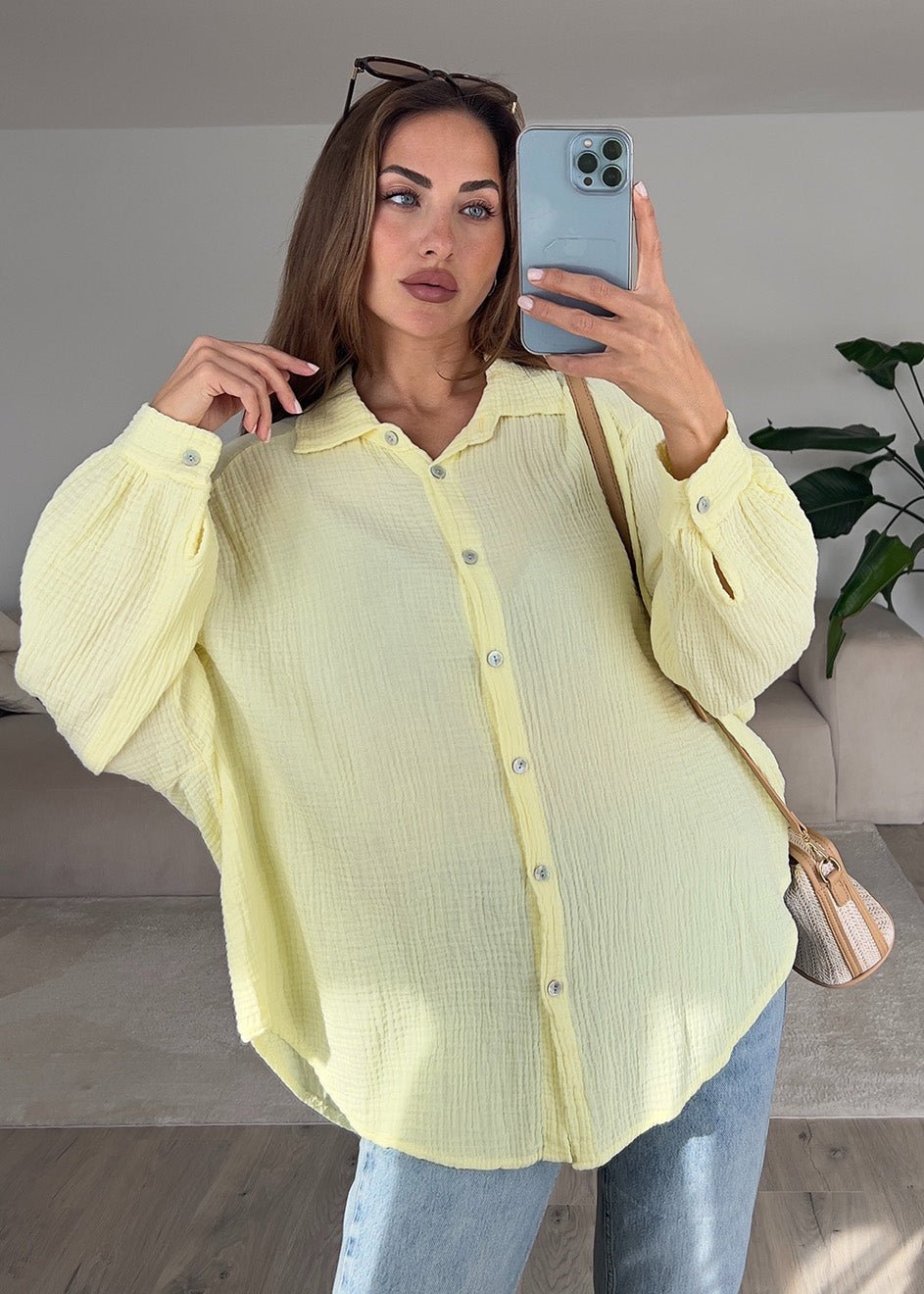 Musselin-Bluse - NAHA