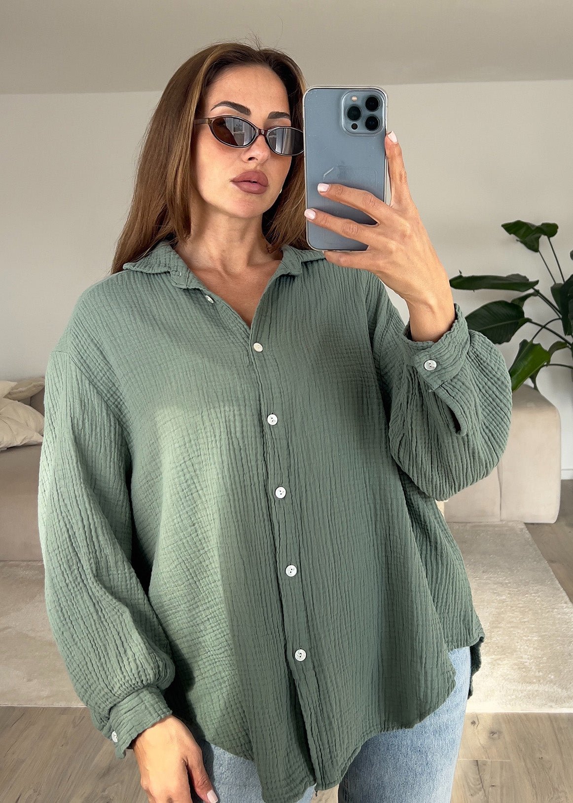 Musselin-Bluse - NAHA