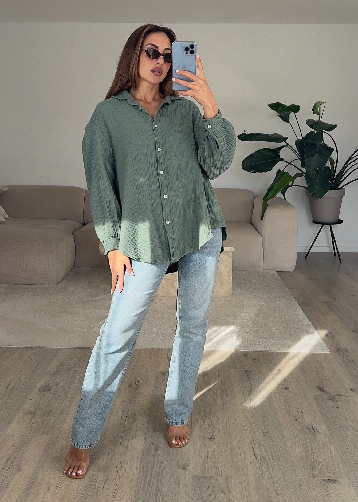 Musselin-Bluse - NAHA
