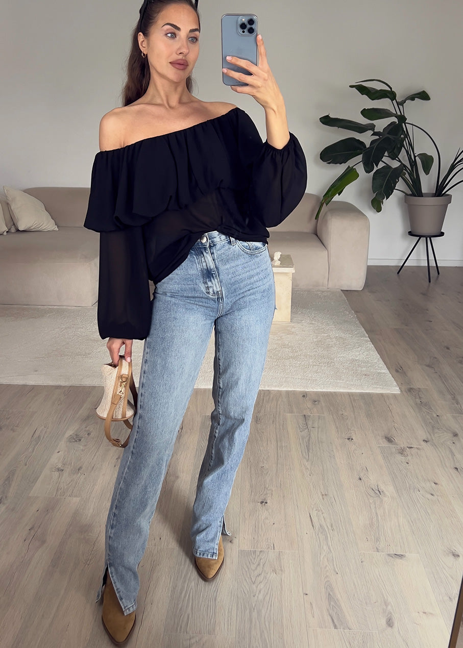 Schulterfreies Oberteil