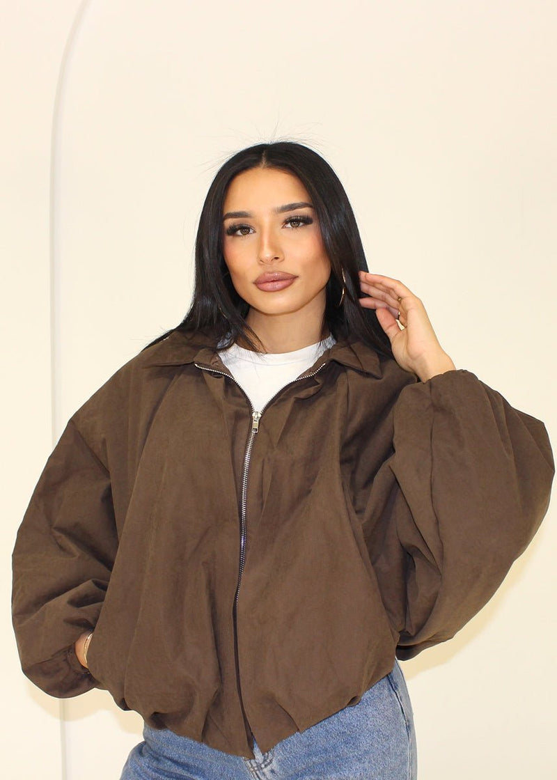 Oversize Jacke mit Reißverschluss - NAHA
