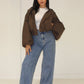Oversize Jacke mit Reißverschluss - NAHA