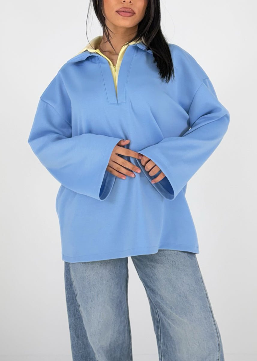 Oversize Sweatshirt mit Print - NAHA
