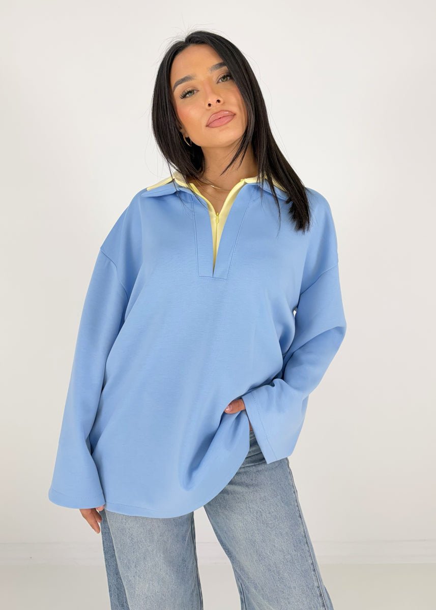 Oversize Sweatshirt mit Print - NAHA