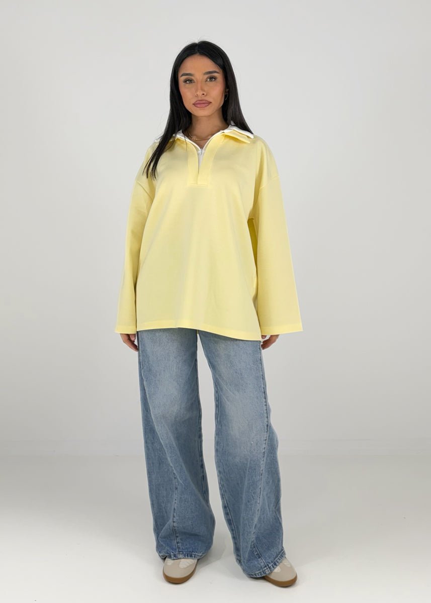 Oversize Sweatshirt mit Print - NAHA