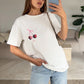 Oversize T-Shirt mit Kirschprint - NAHA