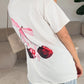Oversize T-Shirt mit Kirschprint - NAHA