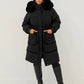 Oversize Winterparka mit Kunstfellkapuze - NAHA