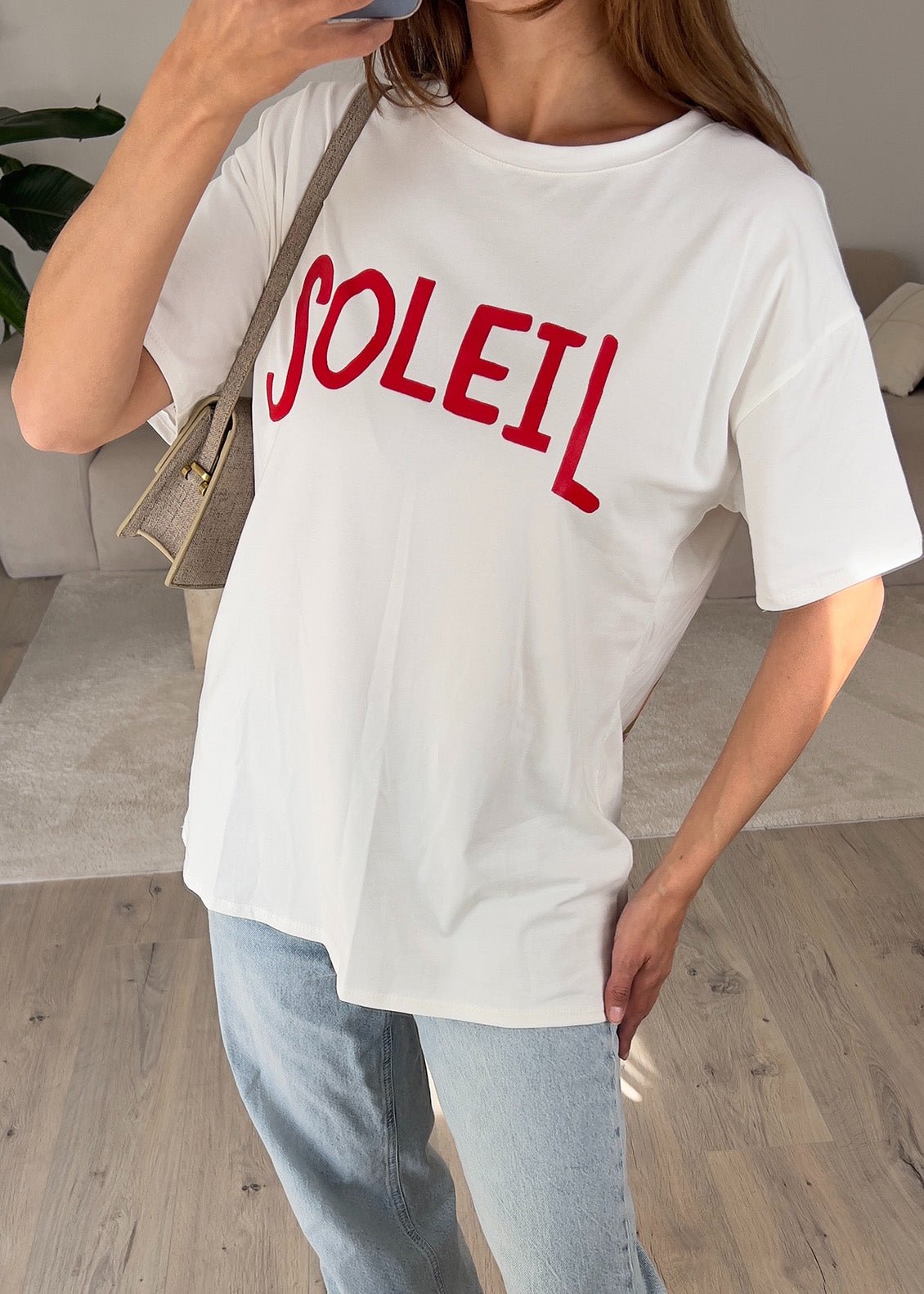 Oversized T-Shirt "SOLEIL" mit Print - NAHA