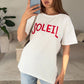 Oversized T-Shirt "SOLEIL" mit Print - NAHA