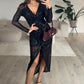 Paillettenkleid Schwarz - NAHA
