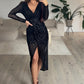 Paillettenkleid Schwarz - NAHA