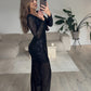 Paillettenkleid Schwarz - NAHA