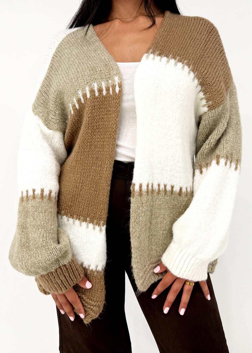 Patchwork-Strickcardigan